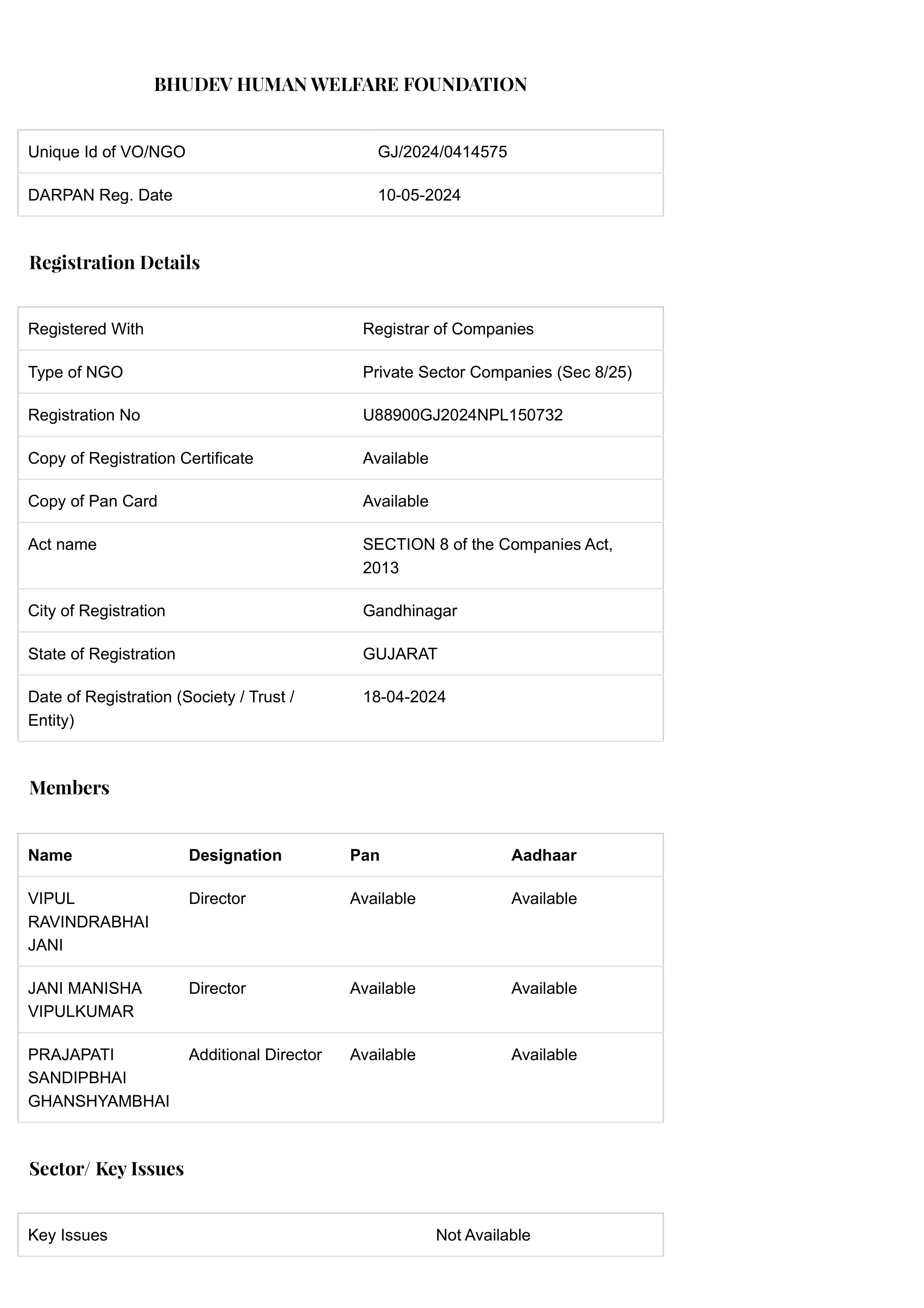 NGO Darpan Registration